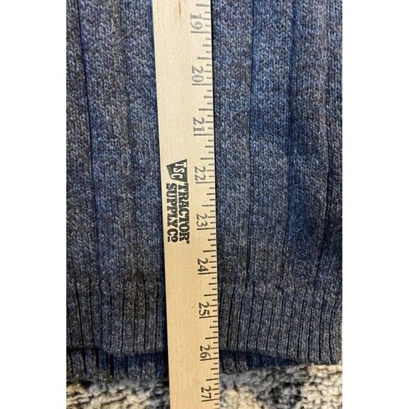 Oscar De La Renta Mens Size‎ Large 1/4 Zip Pullover Sweater Long Sleeve Blue - Picture 3 of 8